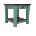 Lawman End Table - Turquoise - Additional View 3