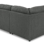 Ashley Furniture - Edenfield 3 Piece Sectional - Charcoal - Dark Gray Fabric - Sectionals - Additional View 3