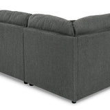 Ashley Furniture - Edenfield 3 Piece Sectional - Charcoal - Dark Gray Fabric - Sectionals - Additional View 3