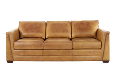 VENETIAN COGNAC LEATHER SOFA