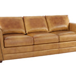 VENETIAN COGNAC LEATHER SOFA - Additional View 1