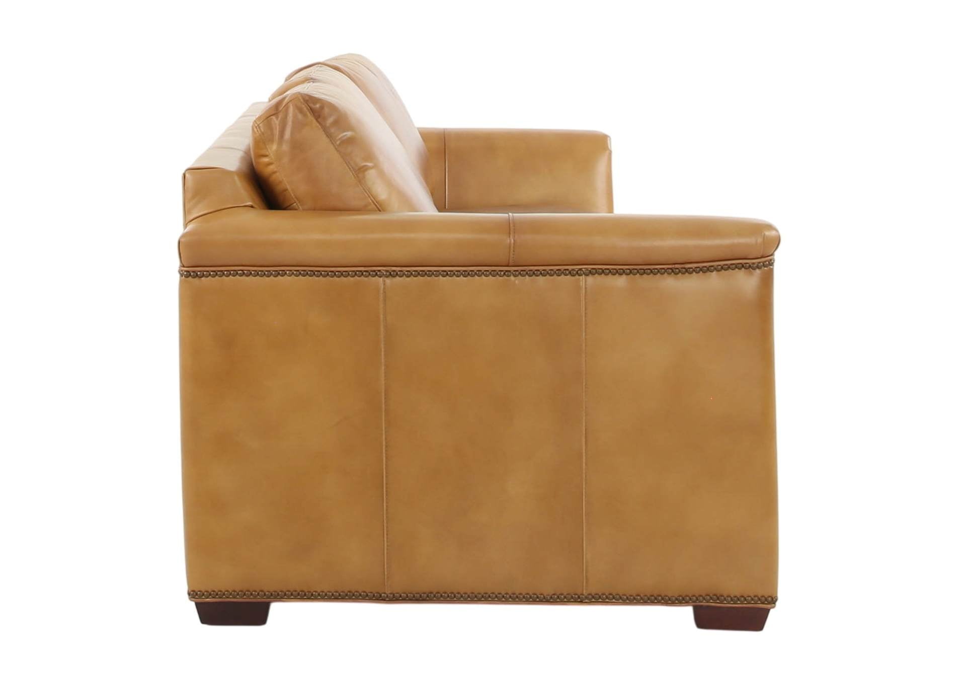 VENETIAN COGNAC LEATHER SOFA - Additional View 2