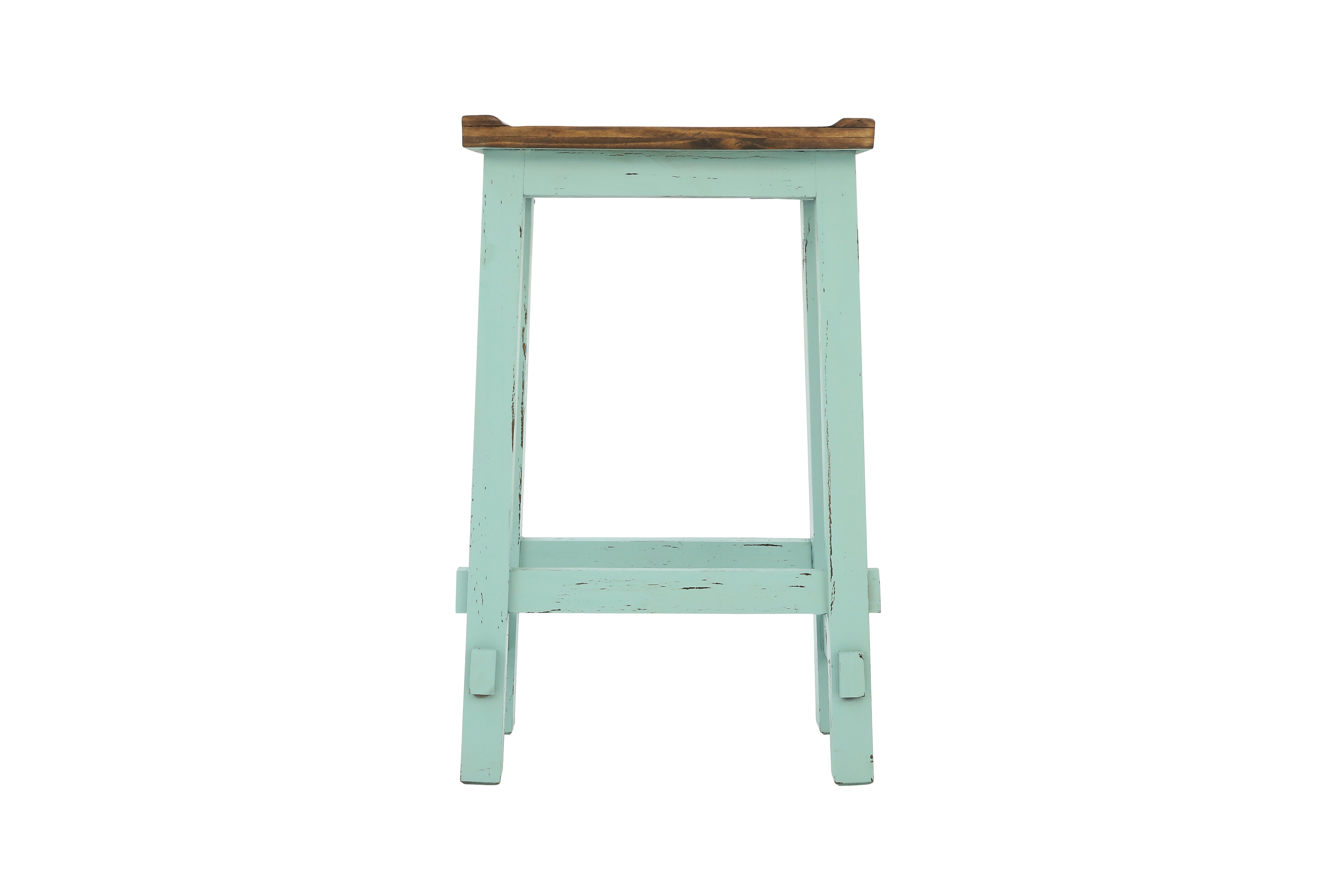 Lawman 30" Saddle Stool - Turquoise