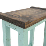 Lawman 30" Saddle Stool - Turquoise - Additional View 2