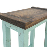 Lawman 30" Saddle Stool - Turquoise - Additional View 2