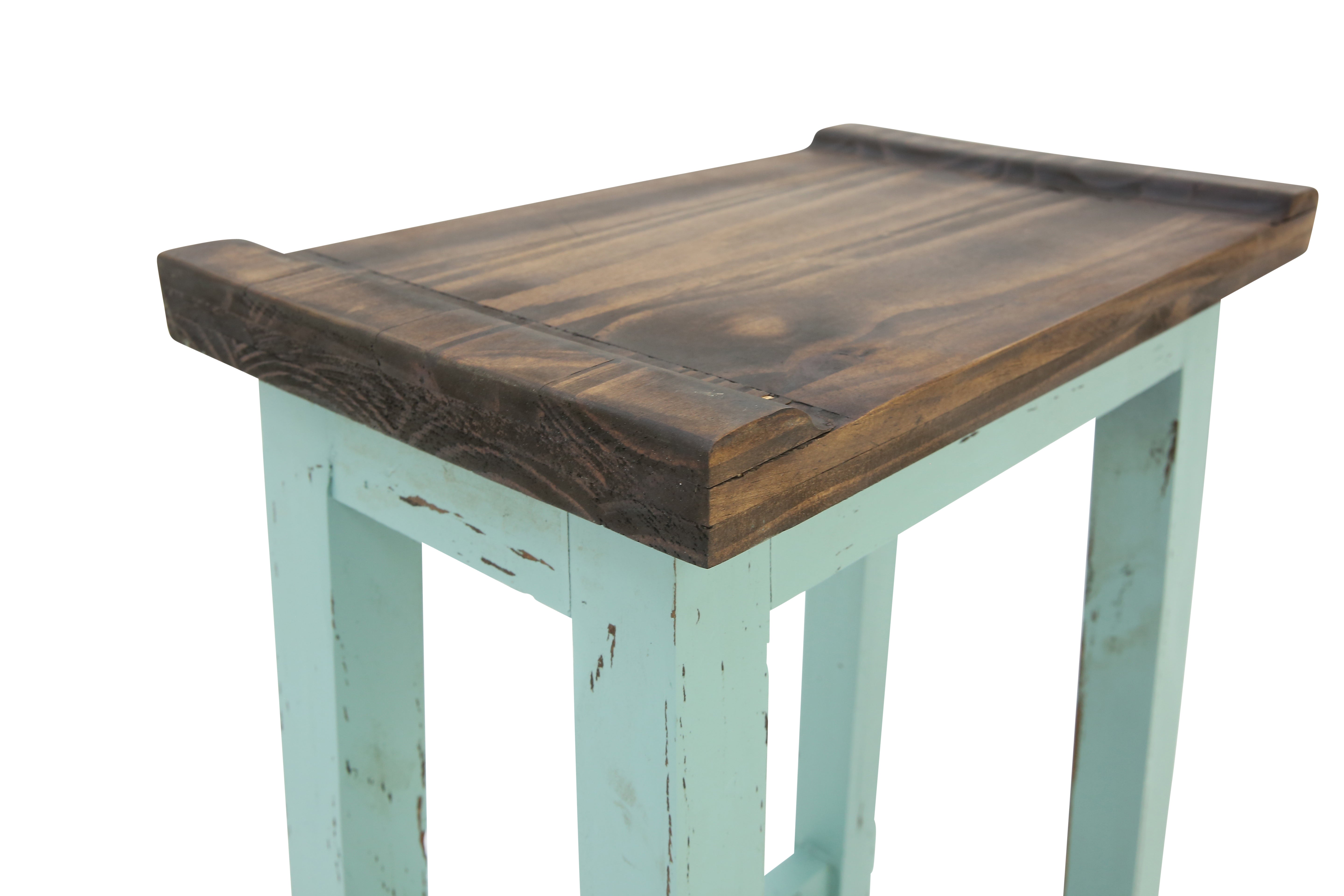Lawman 30" Saddle Stool - Turquoise - Additional View 2