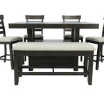 COLORADO 6 PIECE COUNTER HEIGHT DINING SET