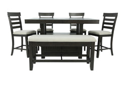COLORADO 6 PIECE COUNTER HEIGHT DINING SET