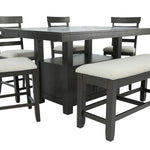 COLORADO 6 PIECE COUNTER HEIGHT DINING SET - Additional View 1