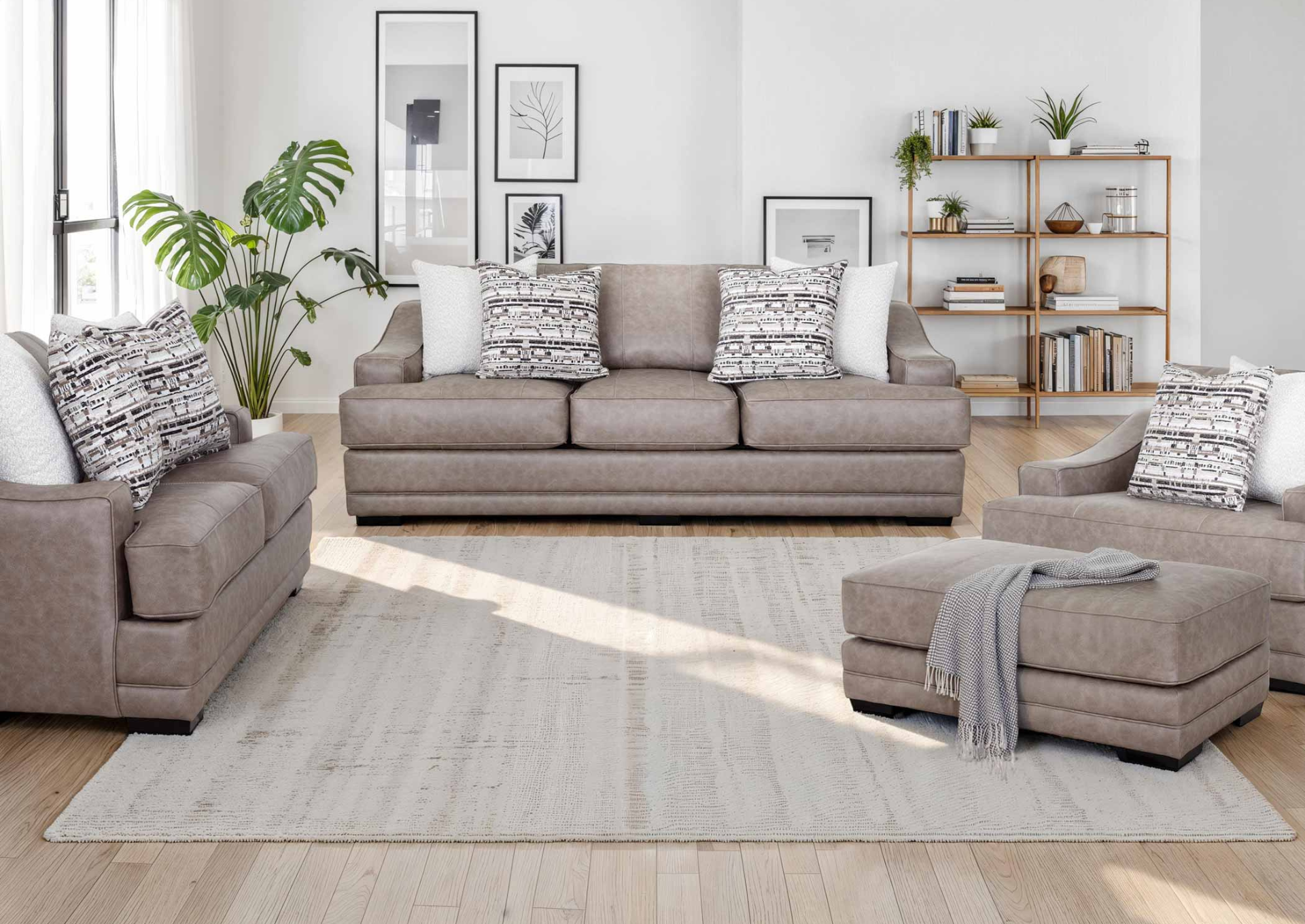 DUVALL GREIGE LOVESEAT - Additional View 4
