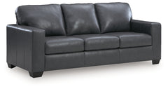 Ashley Furniture - BOLSENA ADMIRAL LEATHER SOFA - Blue Leather Match - Sofas
