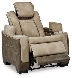 Ashley Furniture - Next-Gen Power Recliner - Sand - Beige Faux Leather - Recliners - Additional View 2