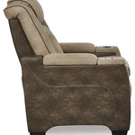 Ashley Furniture - Next-Gen Power Recliner - Sand - Beige Faux Leather - Recliners - Additional View 3