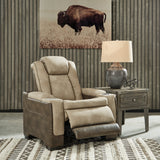 Ashley Furniture - Next-Gen Power Recliner - Sand - Beige Faux Leather - Recliners - Additional View 5