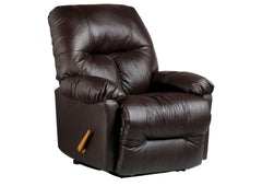 WANDERER CHOCOLATE LEATHER SPACE SAVER RECLINER