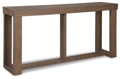 Ashley Furniture - Cariton Sofa Table - Gray - Wood - Tables