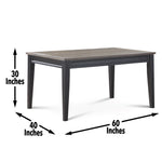 Steve Silver Furniture - RAVEN NOIR DINING TABLE - Dark Brown Wood - Tables - Additional View 1