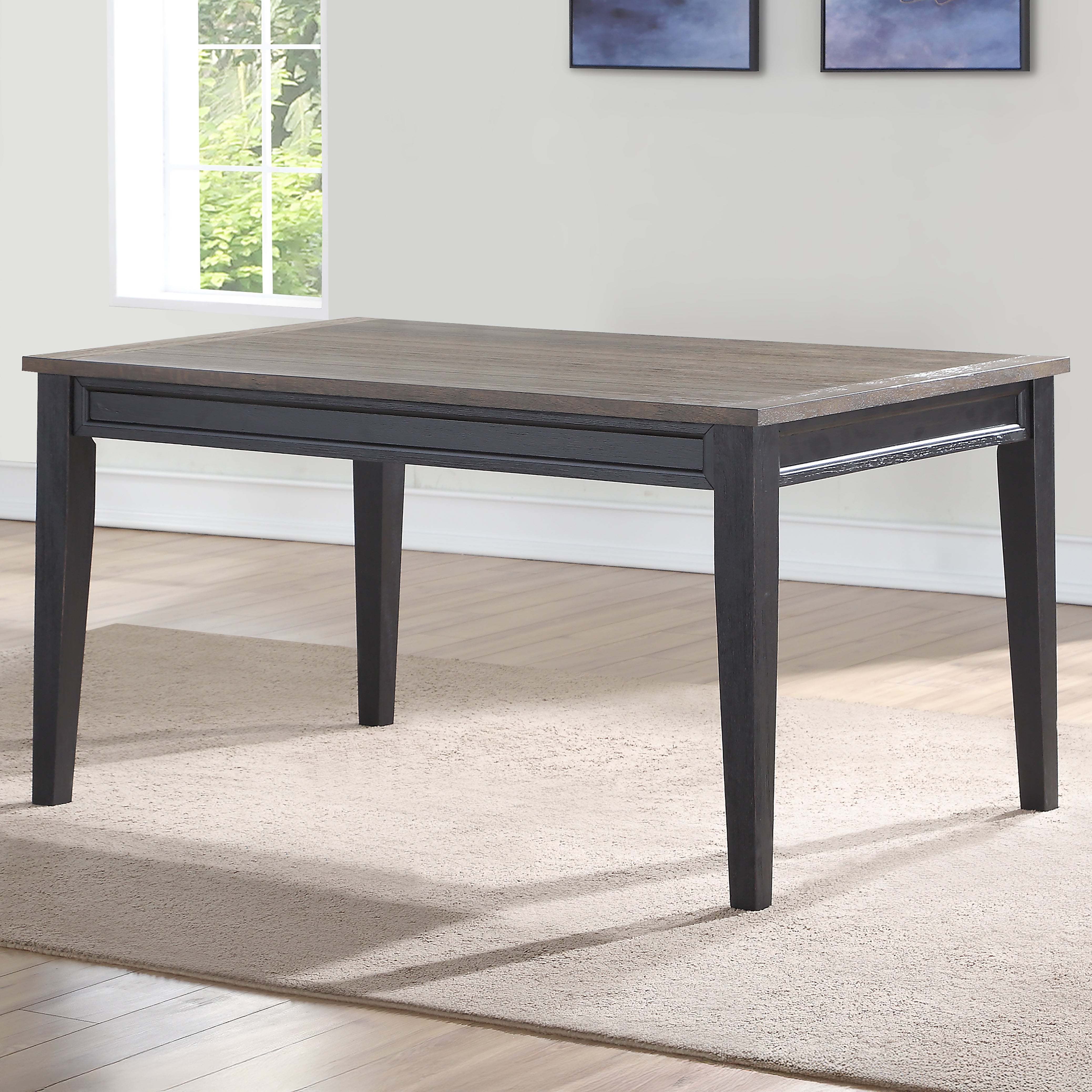 Steve Silver Furniture - RAVEN NOIR DINING TABLE - Dark Brown Wood - Tables - Additional View 7