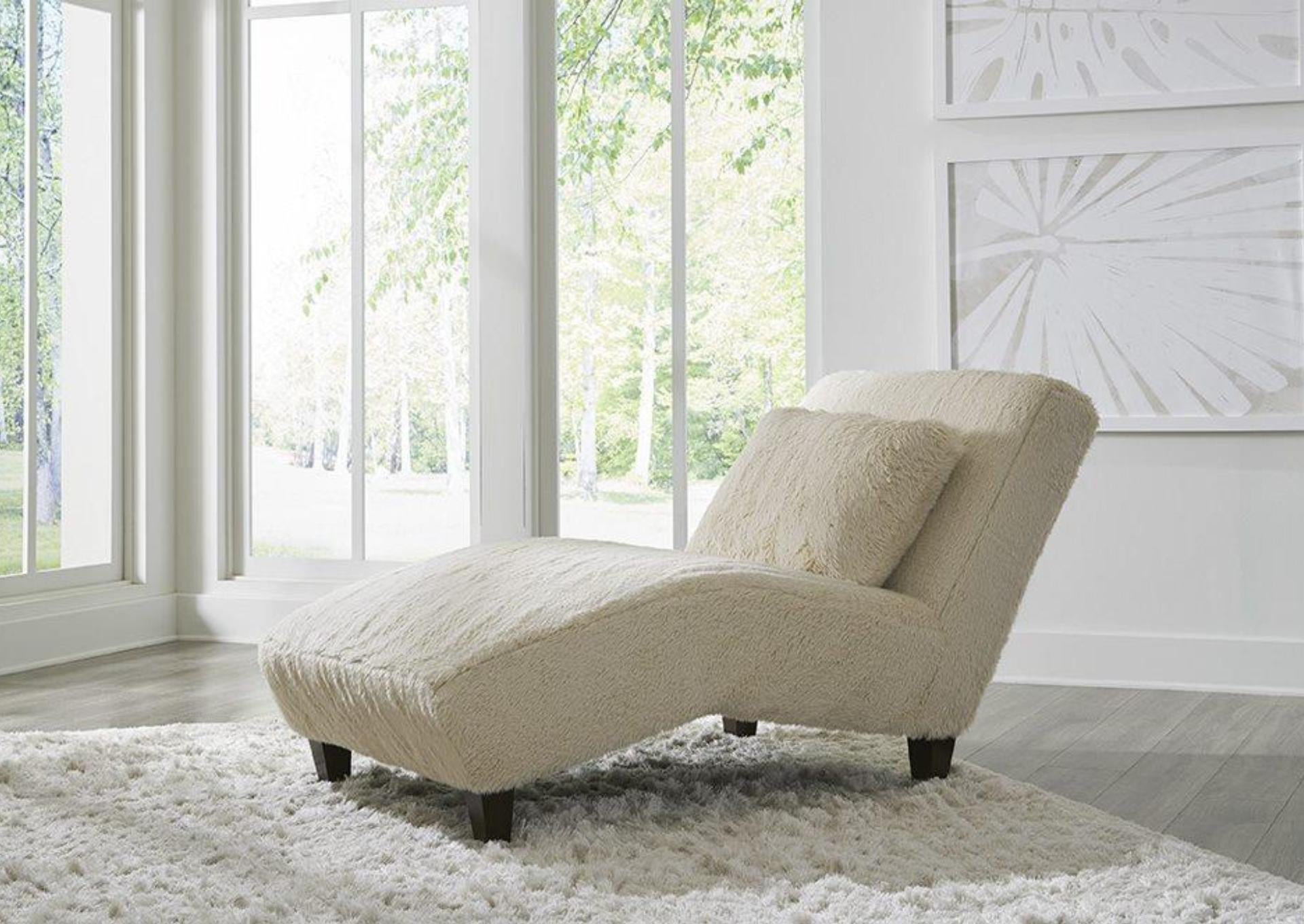 Yakety Yak Chaise - White - Additional View 1