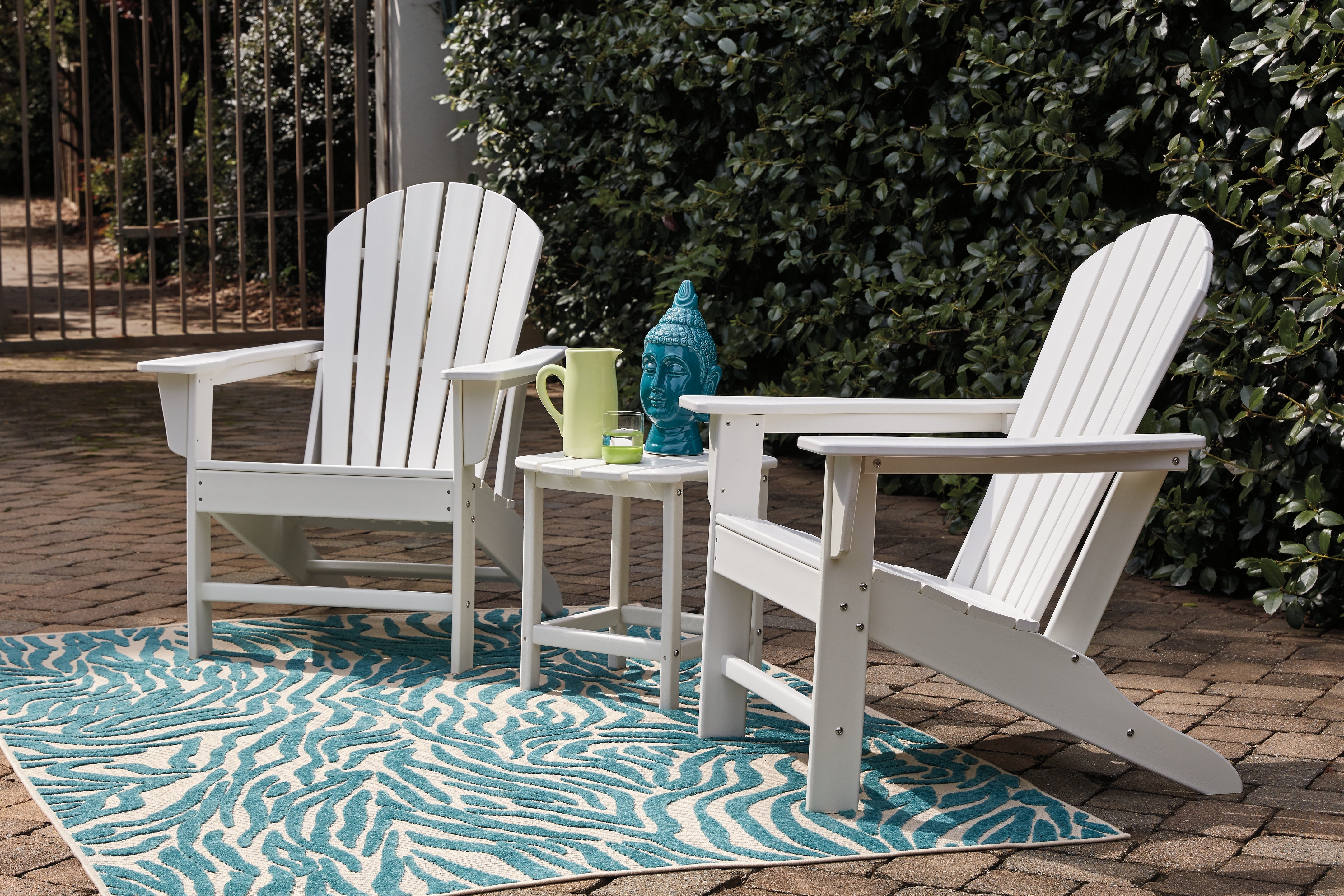 Ashley Furniture - Sundown Treasure Adirondack Chair - White - Plastic - Chairs - Additional View 7