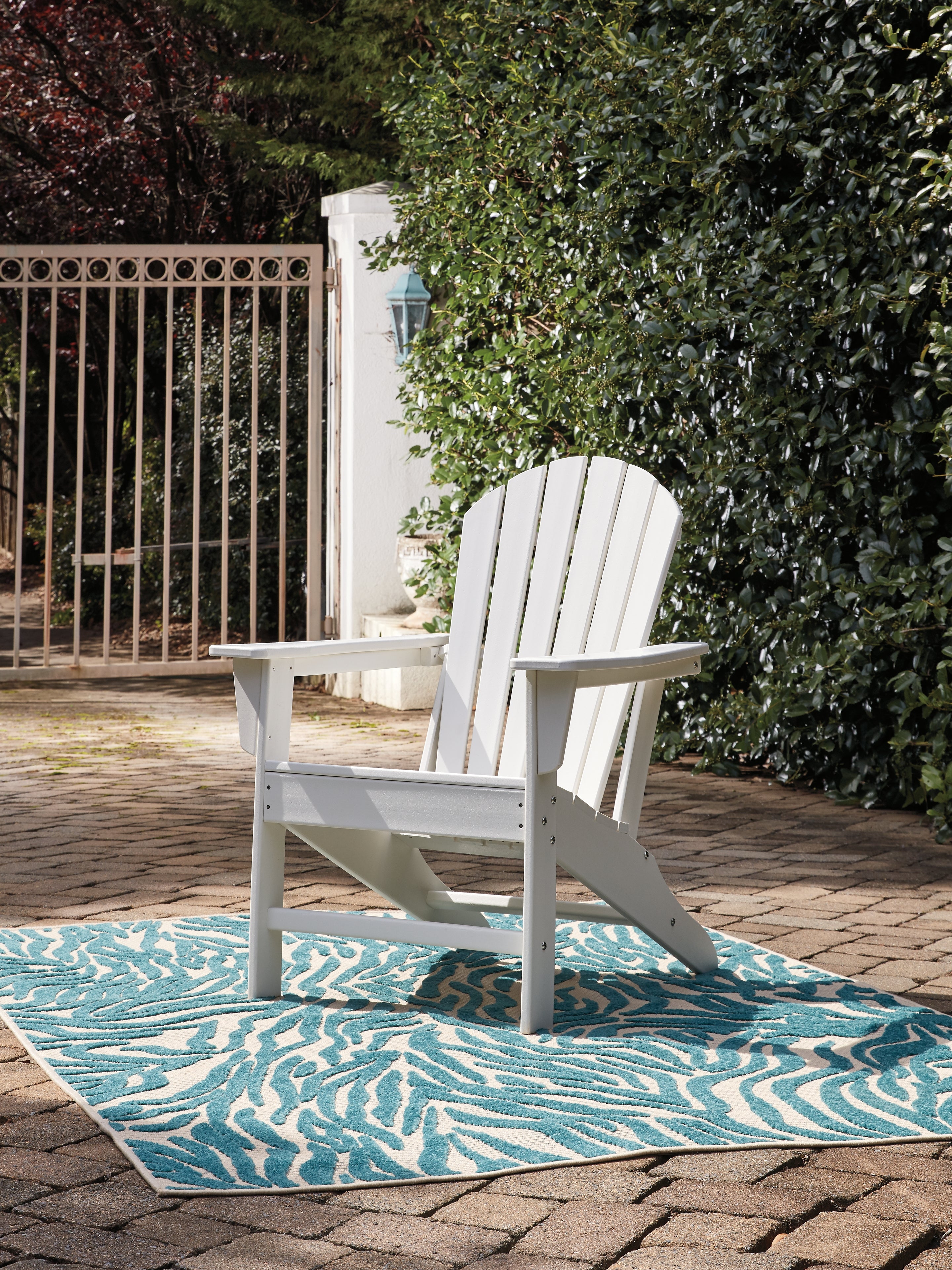 Ashley Furniture - Sundown Treasure Adirondack Chair - White - Plastic - Chairs - Additional View 8