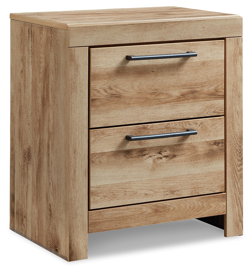 Ashley Furniture - Hyanna Nightstand - Brown - Beige Wood - Nightstands