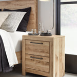 Ashley Furniture - Hyanna Nightstand - Brown - Beige Wood - Nightstands - Additional View 1