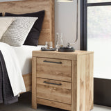 Ashley Furniture - Hyanna Nightstand - Brown - Beige Wood - Nightstands - Additional View 1