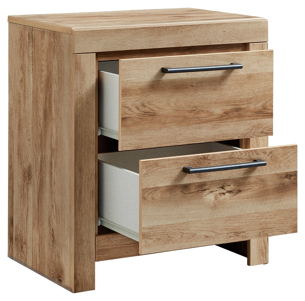 Ashley Furniture - Hyanna Nightstand - Brown - Beige Wood - Nightstands - Additional View 2