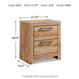 Ashley Furniture - Hyanna Nightstand - Brown - Beige Wood - Nightstands - Additional View 8