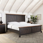 Steve Silver Furniture - Bear Creek Queen Bed - Brown - Dark Brown Faux Leather - Beds