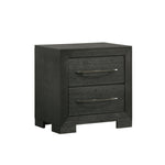 Elements International - ALLAN BLACK NIGHTSTAND - Wood - Nightstands