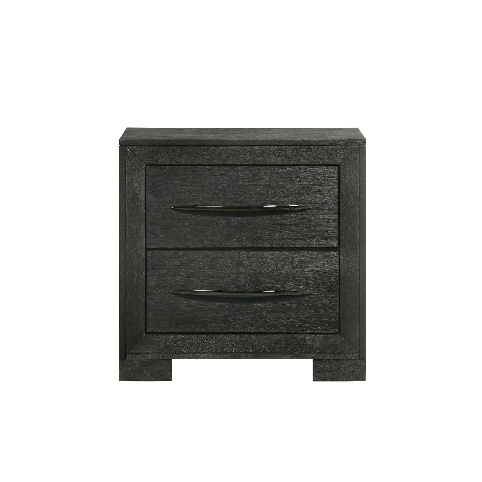 Elements International - ALLAN BLACK NIGHTSTAND - Wood - Nightstands - Additional View 1