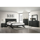Elements International - ALLAN BLACK NIGHTSTAND - Wood - Nightstands - Additional View 2