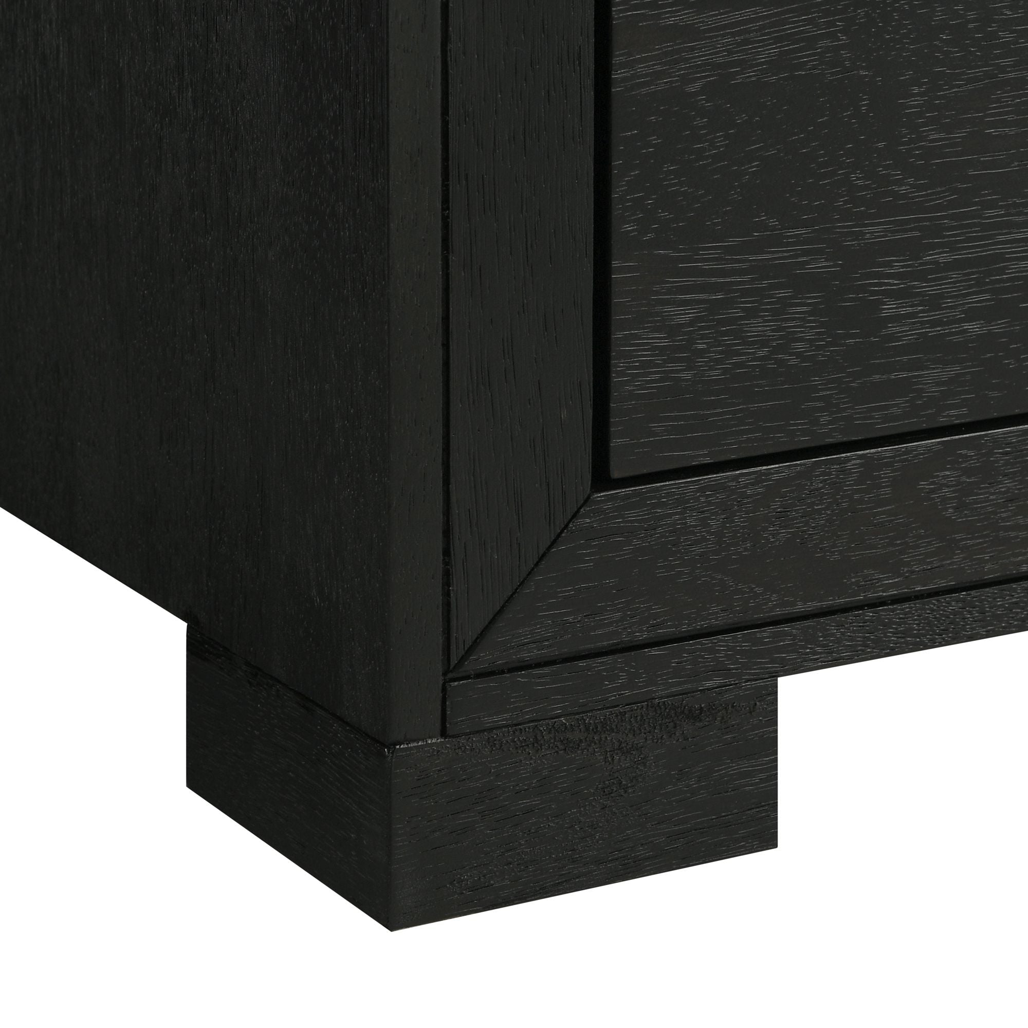 Elements International - ALLAN BLACK NIGHTSTAND - Wood - Nightstands - Additional View 5