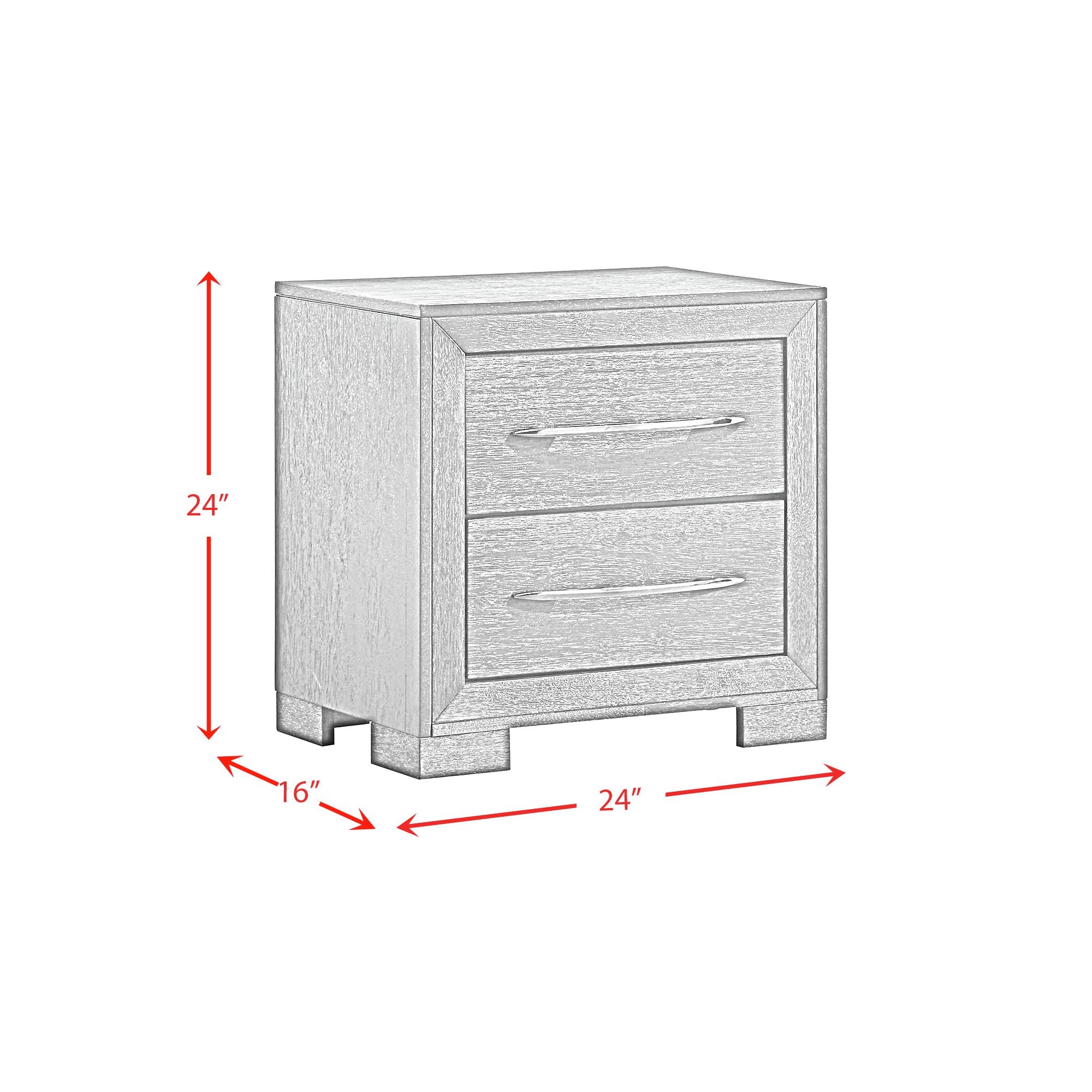 Elements International - ALLAN BLACK NIGHTSTAND - Wood - Nightstands - Additional View 8