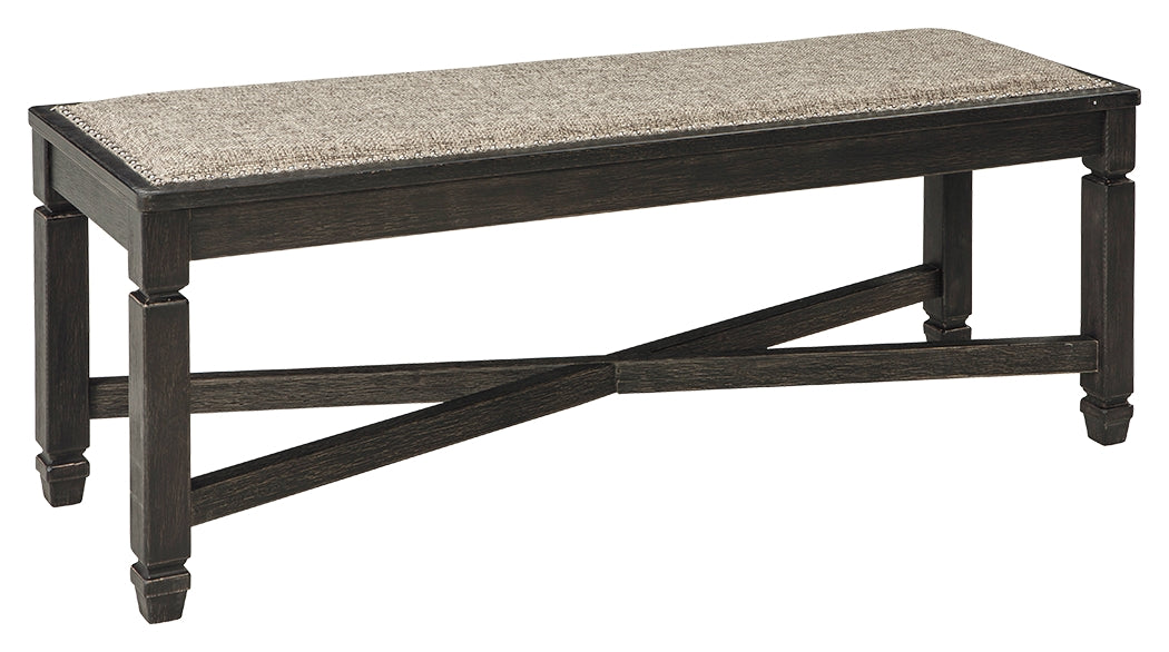 Ashley Furniture - Tyler Creek Upholstered Bench - Beige Fabric|Wood - Benches
