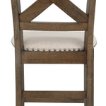 Ashley Furniture - MORIVILLE 24" BARSTOOL - Beige Fabric|Wood - Stools - Additional View 5