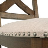 Ashley Furniture - MORIVILLE 24" BARSTOOL - Beige Fabric|Wood - Stools - Additional View 7
