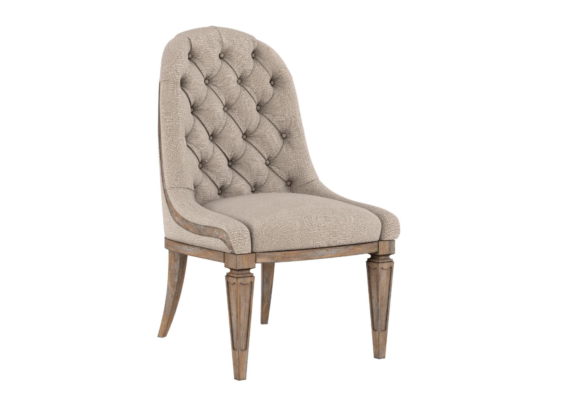 ARCHITRAVE UPHOLSTERED SIDE CHAIR - Additional View 1