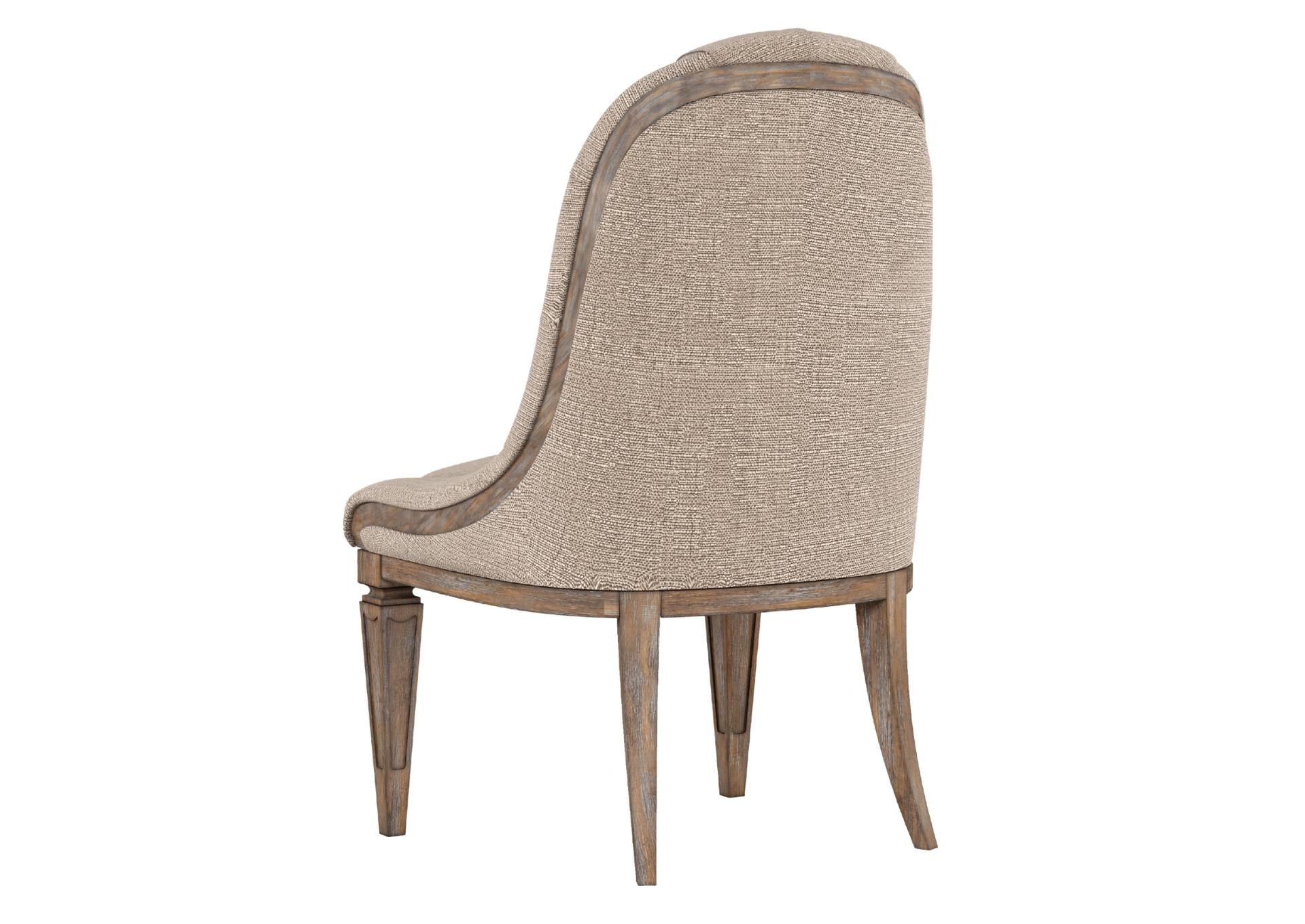 ARCHITRAVE UPHOLSTERED SIDE CHAIR - Additional View 2