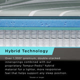 Tempur Sealy - Luxeadapt 2.0 Medium Hybrid Twin Xl Mattress - White|Black Fabric - Mattresses - Additional View 9