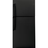 GE BLACK 21.9CU TOP FREEZER REFRIGERATOR - Refrigerators