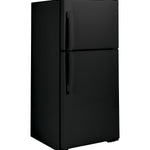 GE BLACK 21.9CU TOP FREEZER REFRIGERATOR - Refrigerators - Additional View 2