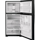 GE BLACK 21.9CU TOP FREEZER REFRIGERATOR - Refrigerators - Additional View 3