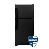 GE BLACK 21.9CU TOP FREEZER REFRIGERATOR - Refrigerators - Additional View 4