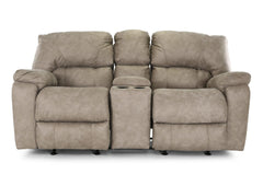 STETSON FOG ROCKING RECLINING LOVESEAT WITH CONSOLE