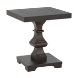 Steve Silver Furniture - DORYS SQUARE END TABLE - Dark Brown Wood - Tables