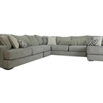 Mondo 4 Piece Sectional - Silver