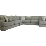 Mondo 4 Piece Sectional - Silver